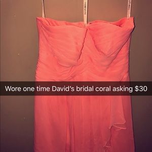 Strapless knee length dress